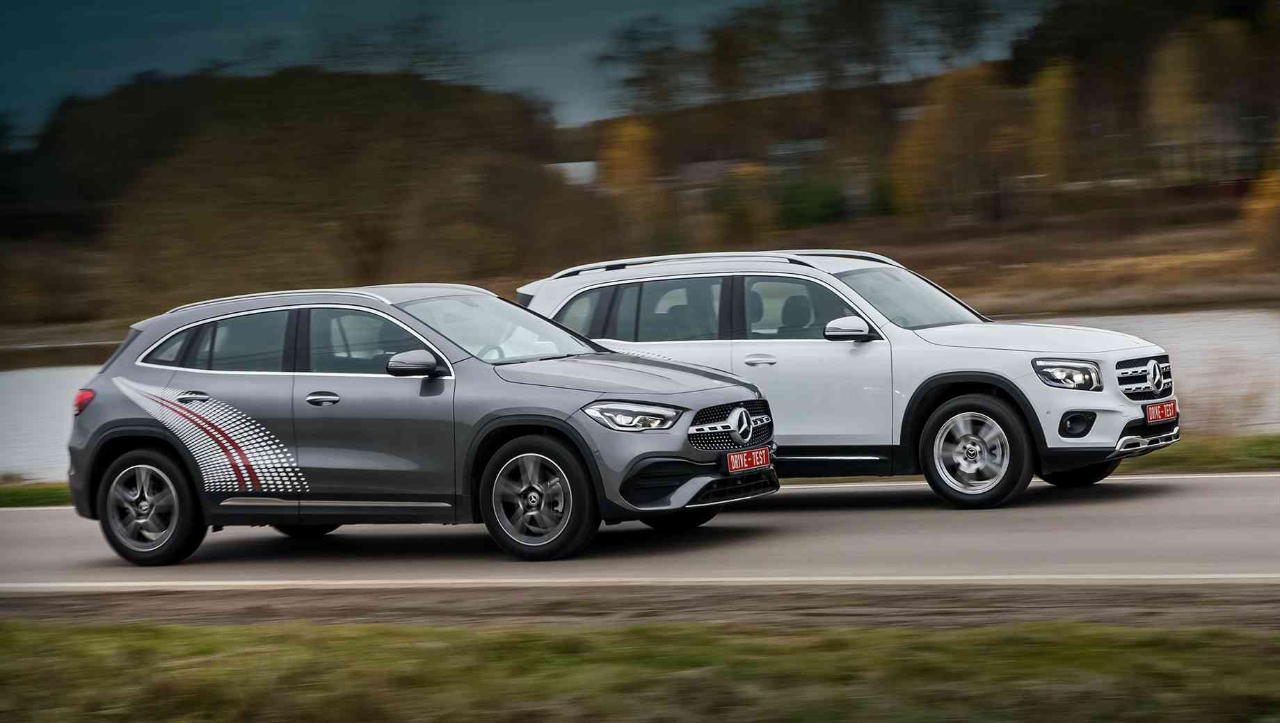 We check the Mercedes-Benz GLA and GLK 250 4matic crossovers – test drive
