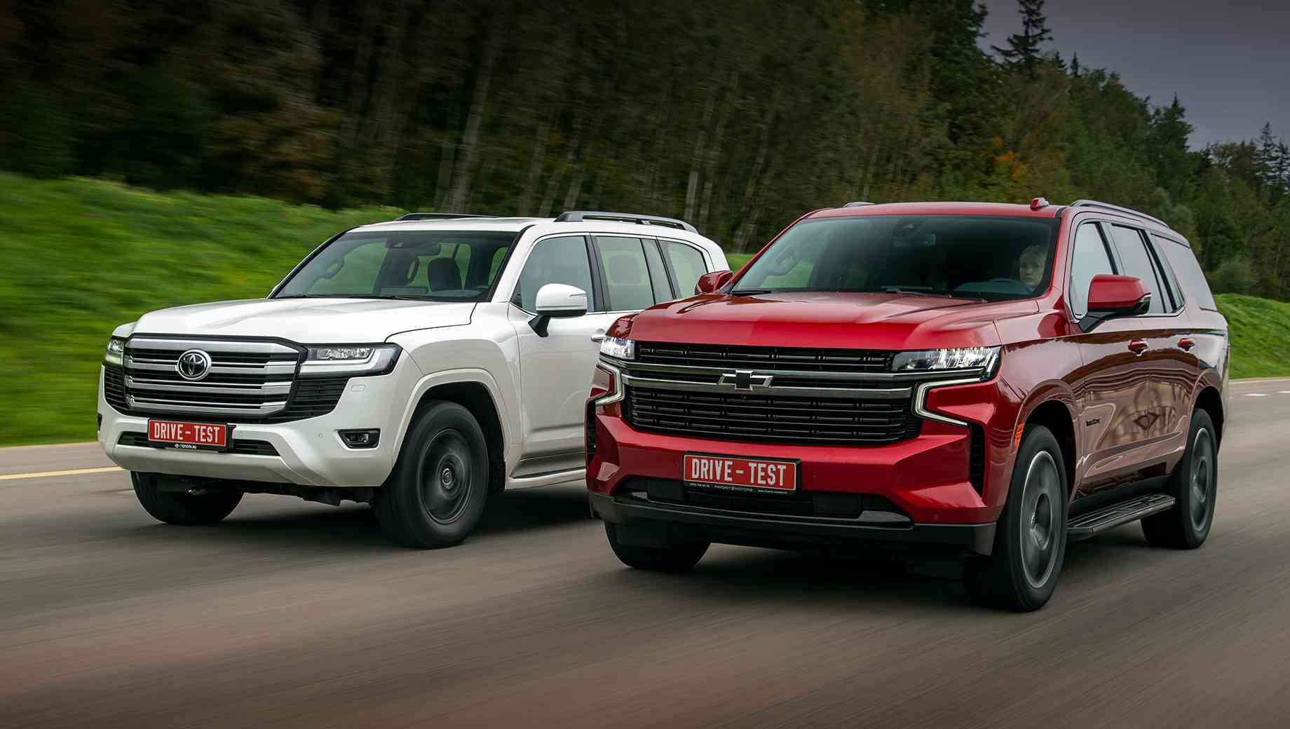 Test drive Chevrolet Tahoe and Toyota Land Cruiser 300