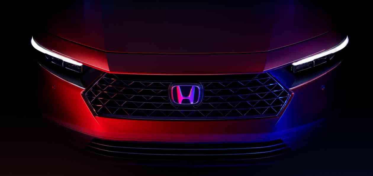 Honda showed images of the new generation Accord sedan